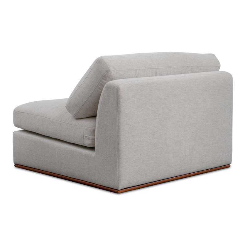 Rue Slipper Chair, Flecked Gray