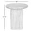Waylie Small Marble End Table-River Grey Marble