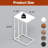 C Shaped End Table Side Table For Couch, Sofa And Bed-1062243537