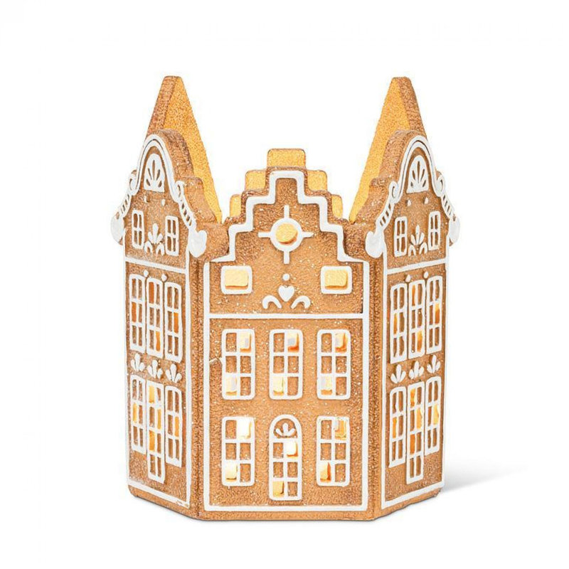 Gingerbread House Pillar Candle Holder