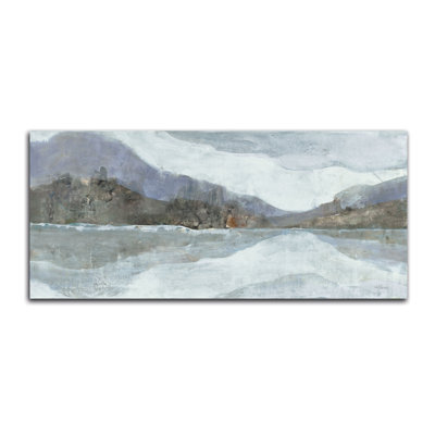 « light winter landscape », reproduction de peinture à l’acrylique