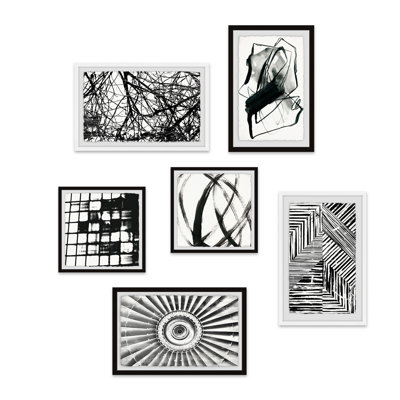 " Converging Lines II Hexaptych " 6 - Pieces