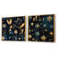 Passendale - Ensemble de 2 collages carrés botaniques abstraits-102162096-102162102