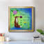 Happy Fox - peinture sur toile encadrée-1655634039-1655634033