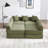 UNITED WE WIN Convertible Folding Sofa Bed, With Fixed Frame And Pillow Back Handrail, Cloud Corduroy Folding Mattress Sofa, Folding Memory Foam Bed In Living Room/Dormitory/Guest Room/Home Office/Apt-391705830