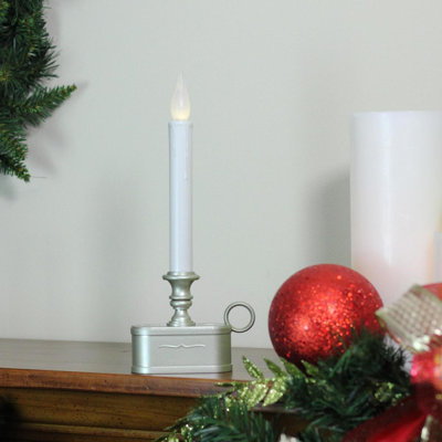 Bougie de Noël 11 po avec lumières DEL
