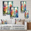 Fenêtre de fleurs florales I - Art mural moderne fenêtre en acrylique-1146199273