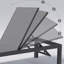 Chaise longue d'extérieur en alliage d'aluminium Sayeri
