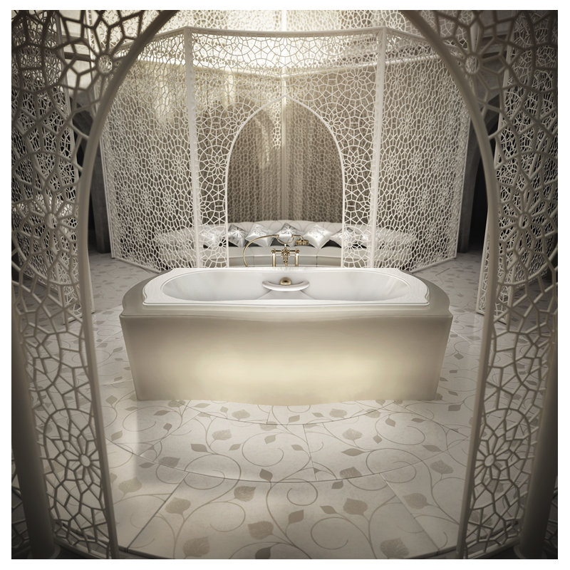Elegancia 72'' L Soaking Bathtub