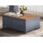 Wauneta 40" Fully Assembled Lift-Top Coffee Table with Hidden Storage, Farmhouse Coastal Cocktail Table with Dual Storage Compartments
