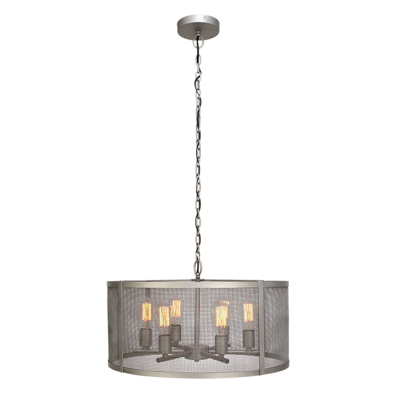 Boykin 6 - Light Dimmable Drum Chandelier