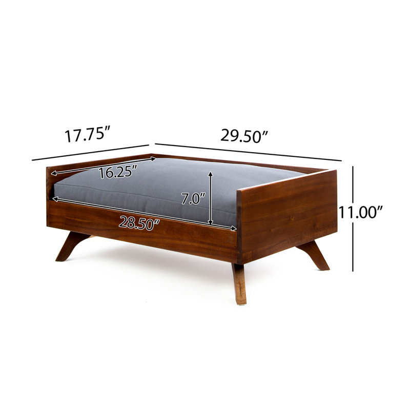 Lit pour chien en bois massif