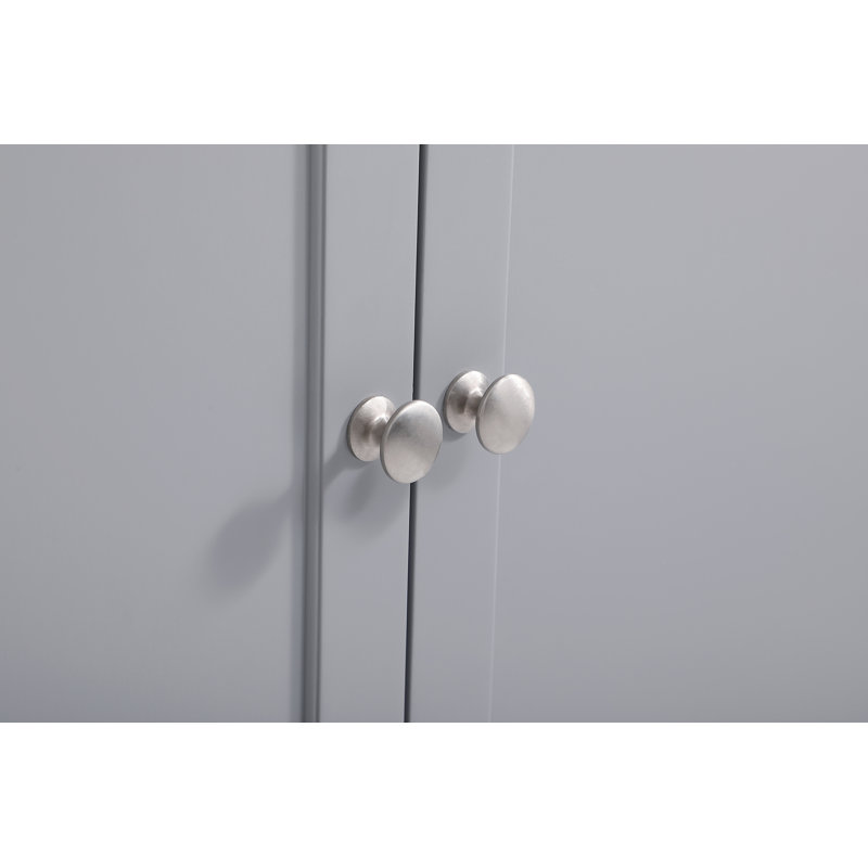 Ensemble de meuble-lavabo double 60 po Lydie, Gris, Cararra blanc