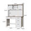 Bureau de direction Farmhouse avec huche et 4 tiroirs-777902916