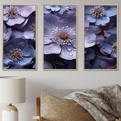 «Buttercups Lavender II - Buttercups», ensemble de reproduction d'art mural