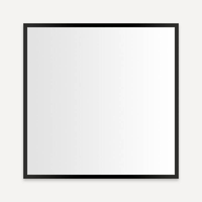 Profiles Modern & Contemporary Bathroom / Vanity Mirror, 29.875" x 29.125", Polished Nickel