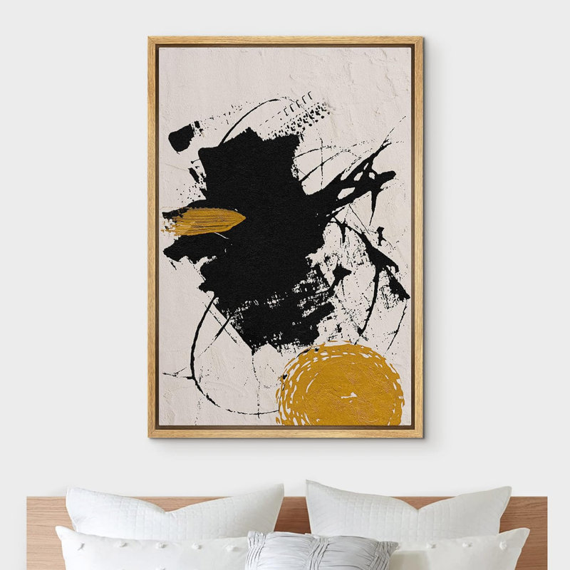 Effet de coup de peinture abstrait grunge, Naturel, H 24 po x l 16 po