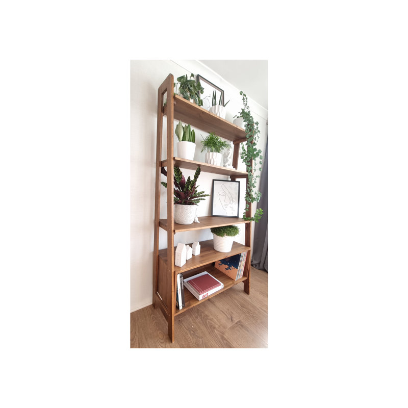 Kuse 190cm H Solid Wood Standard Bookcase