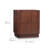 Potomac Reeding Pattern 2-Drawer Push-to-Open Nightstand with Solid Wood and Modern Bedside Accent Storage-1243385517