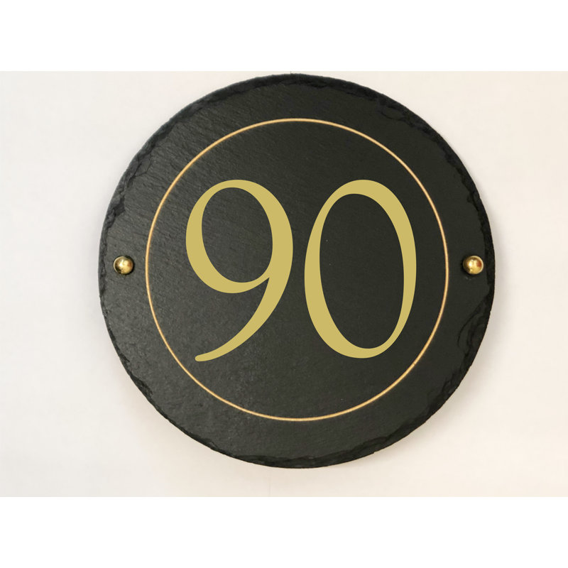 Easingwold 24cm H Stone House Number, 90