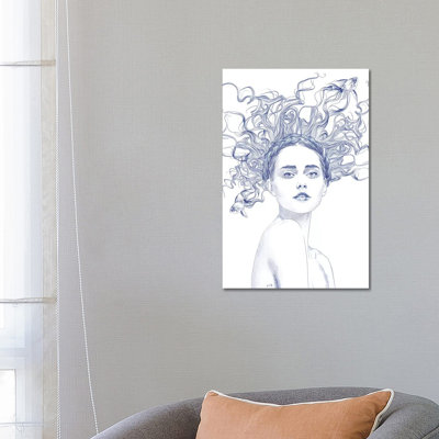 Blue Summer 1 Piece Wall Art on Canvas