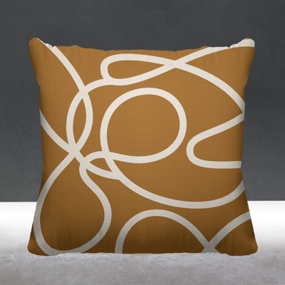 Abstract Outdoor Reversible Throw Pillow