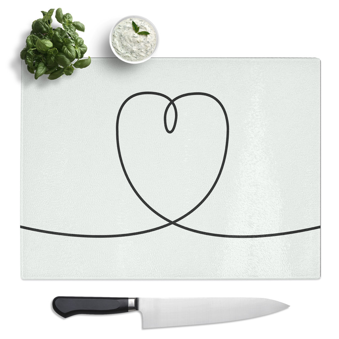 Sweet Dream V2 Typography Quote  Glass Chopping Board