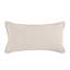 Coussin décoratif en mélange de lin 14 po x 26 po Siena, beige