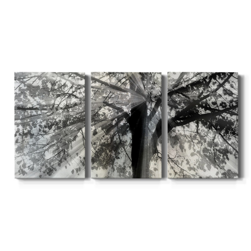 «Story From Light And Shadow» - Toile tendue avec châssis de qualité supérieure - Prêt à être accroché