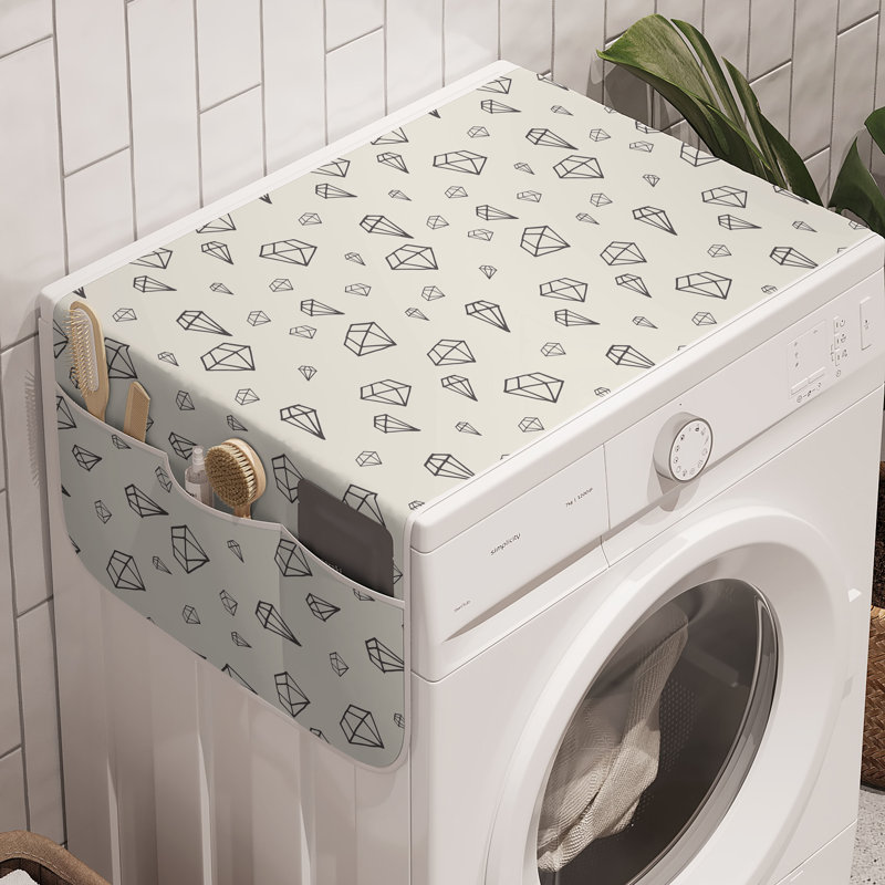 Paquet de 2 pièces de rangement pour machine à laver East Urban Home