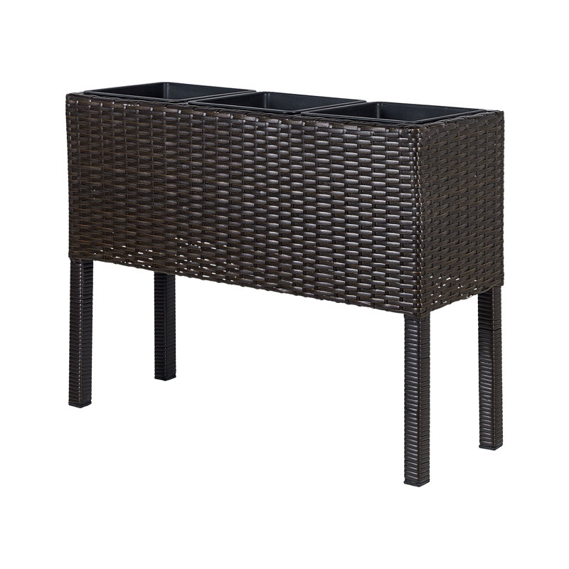 Amanuel Handmade Planter Box, Brown