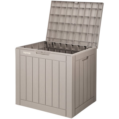 VEVOR Deck Box, 31 Gallon Outdoor Storage Box, 22.1" X 17.1" X 20.9", Waterproof PP Deckbox With Aluminum Alloy Padlock by VEVOR
