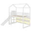  Lit mezzanine simple en bois avec glissière, tablettes de rangement et lumière Annieruth-105707091