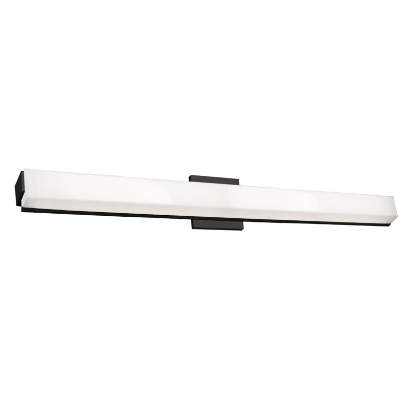 Latitude Sleek Black LED 36.75" Vanity Light Bar
