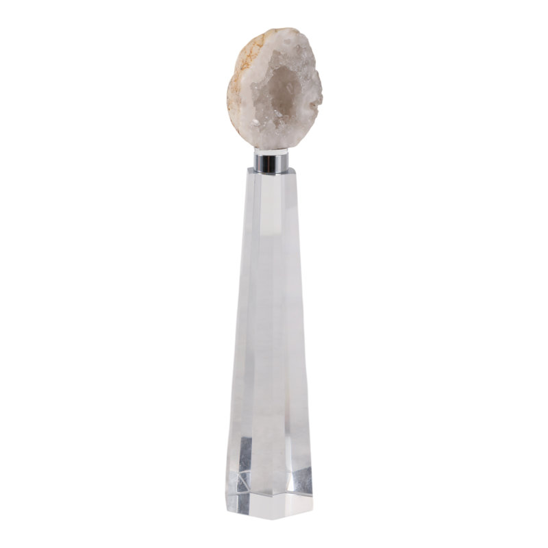 Statues de sculpture en agate Oakden, H 10,75 po x l 2,5 po x P 2,5 po