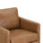 Bobbi Upholstered Top Grain Genuine Leather Upholstered Swivel Armchair-117798968