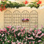 Ensemble de 4 treillis de jardin en métal antirouille 86,7 po x 19,7 po