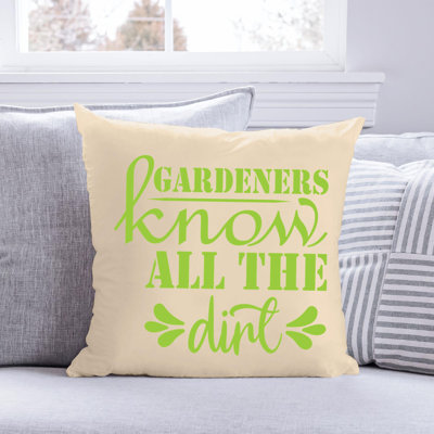 Amant de jardin - Citation amusante 647 - Coussin décoratif inclus