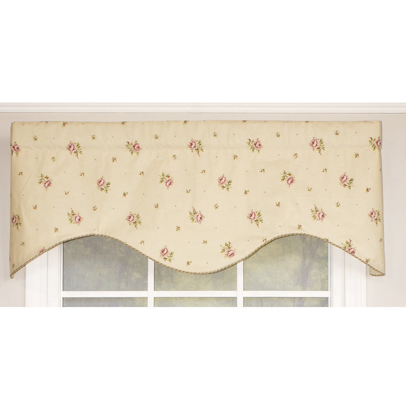 Mohr Cotton Floral Scalloped Window Valance