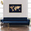 Mapamundi Metallic World Splash Modern - cadre photo, impression-73267627-73267633