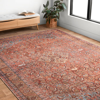 Torvi Oriental Red/Blue Area Rug 