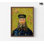 «The Postman» par Vincent Van Gogh, cadeau d'anniversaire de facteur, reproduction d'homme uniforme, impression de portrait de Van Gogh, impression uniforme bleu foncé, impression de Van Gogh