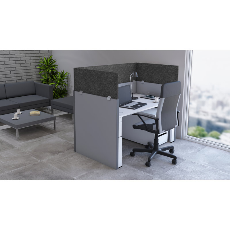 Extension de panneau mural pour armoire avec supports standards, Gris foncé, H 18 po x L 36 po