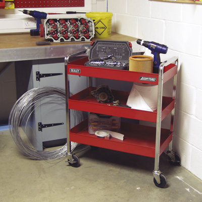 90cm H x 77.5cm W Utility Cart with Wheels