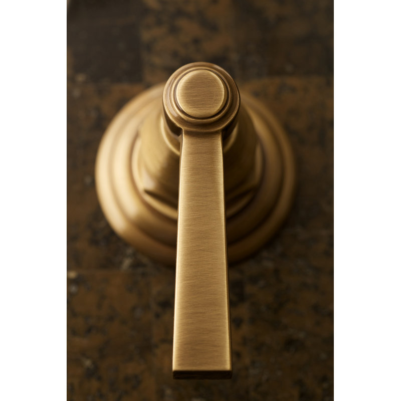 Astor Widespread Bathroom Faucet with Drain Assembly, Antique Brass