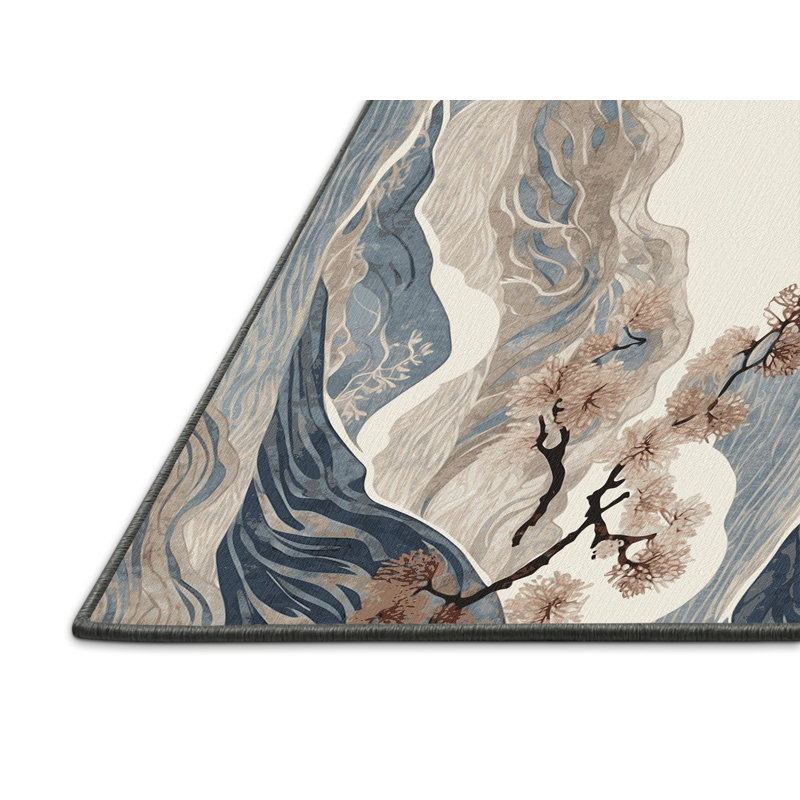 Soft Blossom Rug, Rectangle 5' x 8'