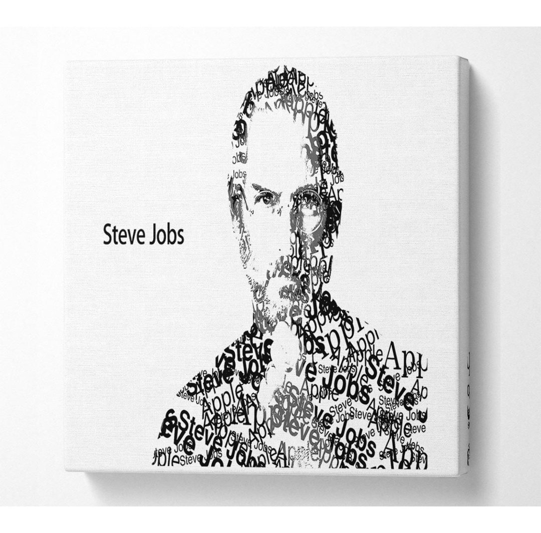 Apple Steve Jobs - Kunstdrucke auf Leinwand - Wrapped Canvas