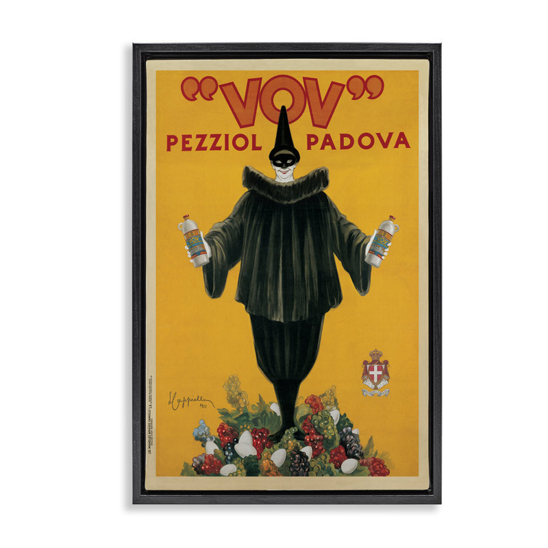 Art rétro sur toile encadrée brune, affiche rétro Alco, conception par Marcello Nizzoli, Cadre flottant noir de jais