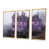 Toile avec cadre flottant or