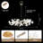 Ceramic Ginkgo Leaves Chandelier Lighting-116100398